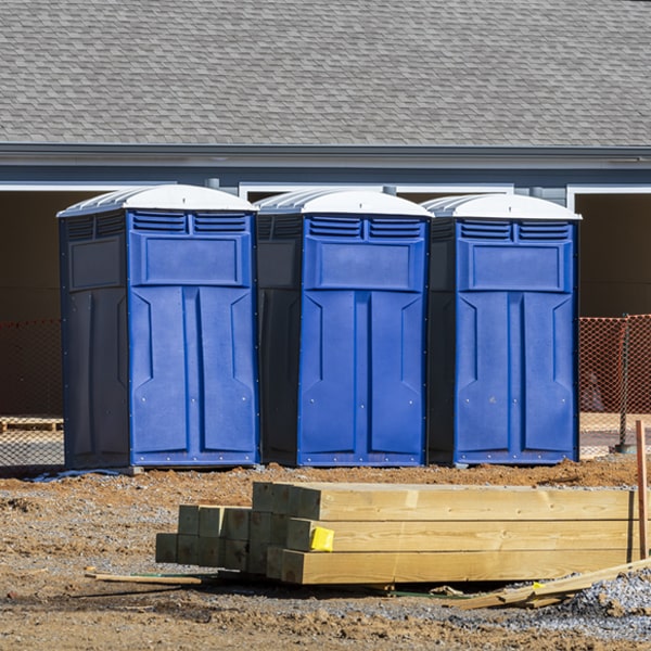 what is the expected delivery and pickup timeframe for the portable toilets in Paguate New Mexico